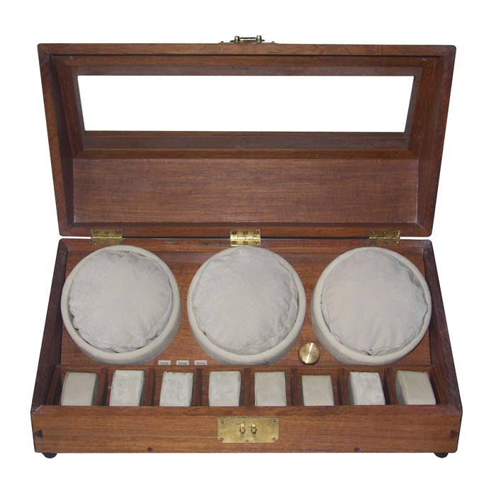 OEEA 3 or 6 Watch winder in rosewood with 8 watches storage