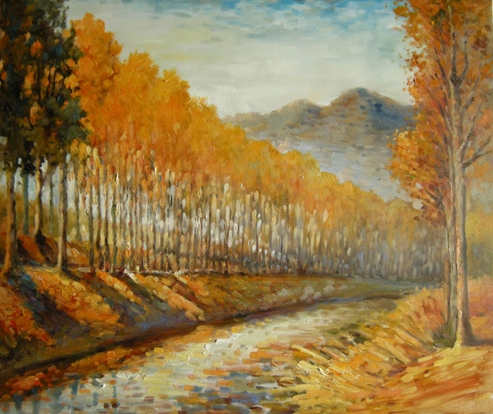 OEEA 村莊風景油畫