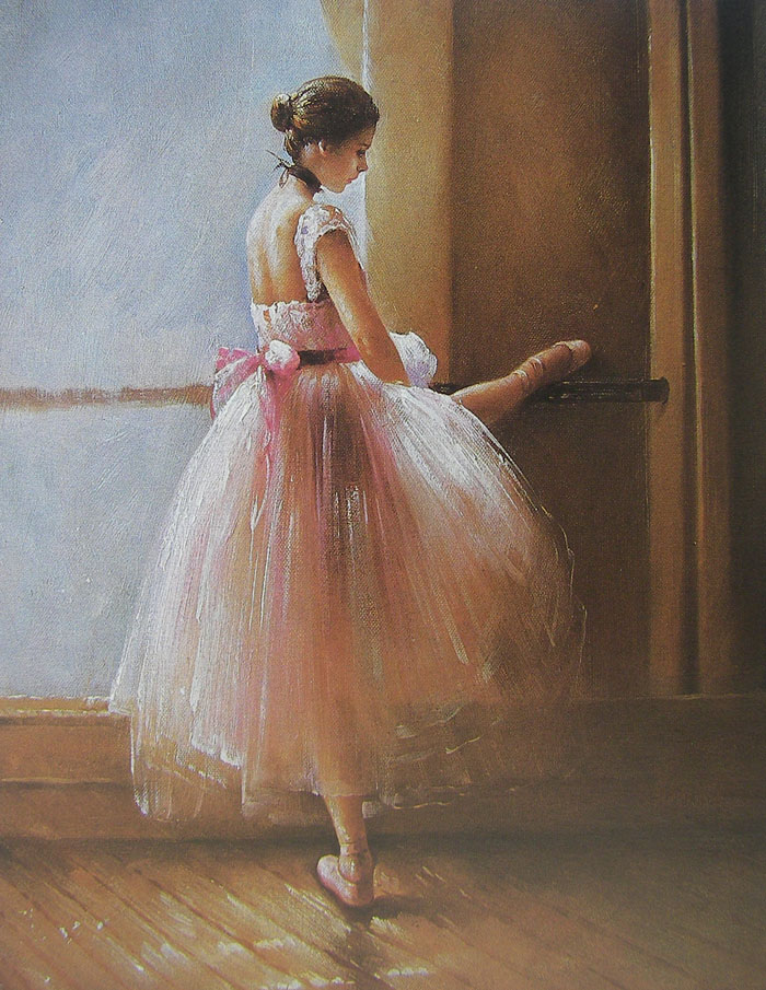 OEEA Ballet Oil Painting