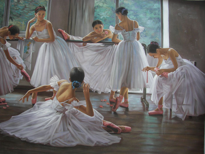 OEEA ballet oil paintings,oil painting reproduction