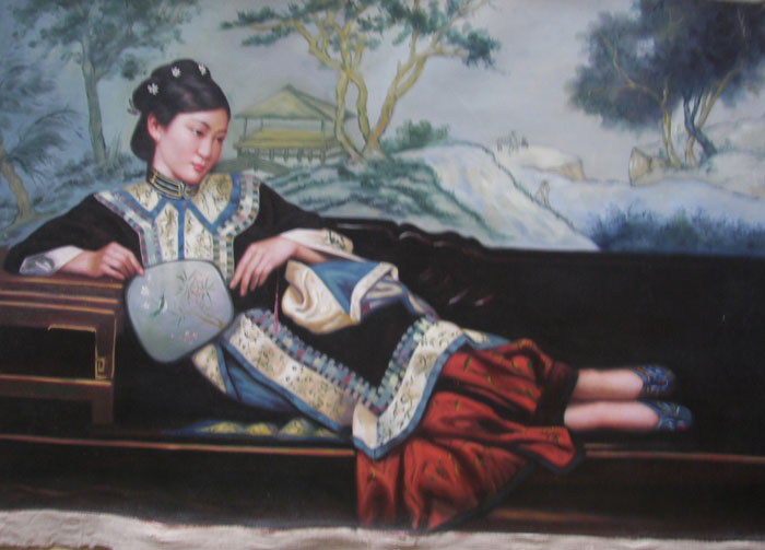 OEEA 中國仕女油畫