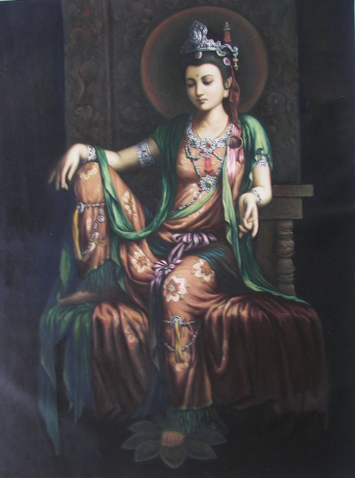 OEEA 中国の女性の油絵