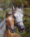 horse racing oil painting
