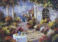 Garden Scenery Oil Painting